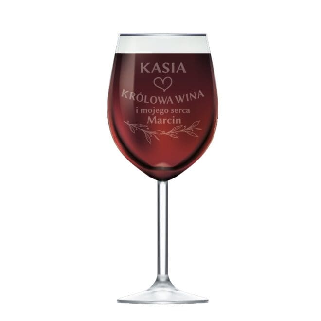 kieliszek krolowa wina i mojego serca