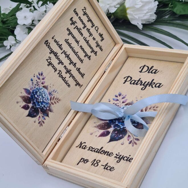 Pudelko na pieniadze prezent na 18 urodziny dla chlopaka