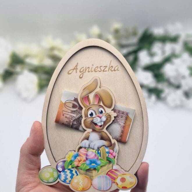 Jajko z zajączkiem – personalizowany prezent wielkanocny na pieniądze