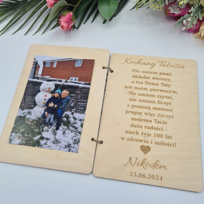 Prezent na pierwszy Dzień Ojca RAMKA dla taty