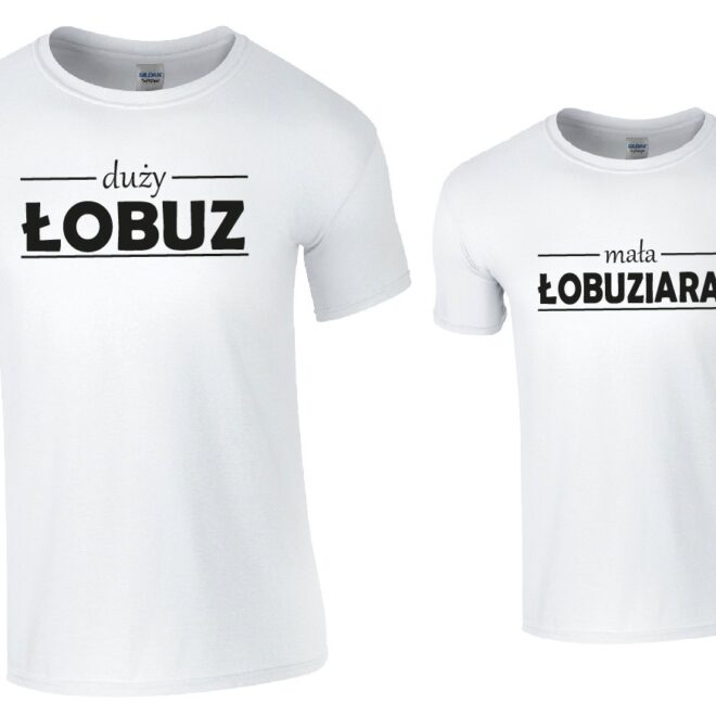 Koszulki dla taty i corki duzy lobuz mala lobuziara