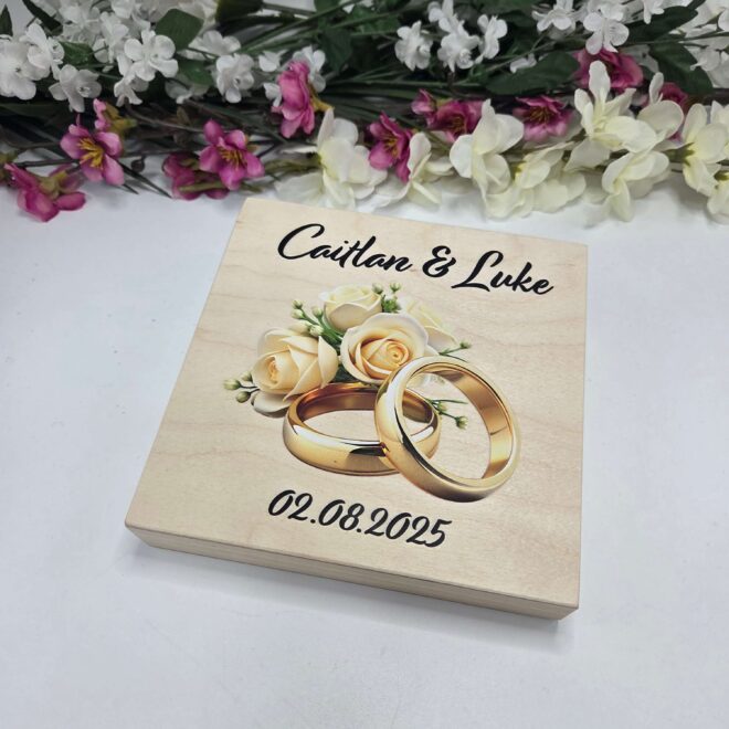 pudelko slubne na pieniadze obraczki prezent ślubny