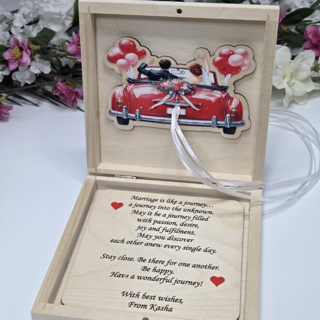 Pudełko na pieniądze personalizowany prezent ślubny – wyjątkowy prezent dla Nowożeńców