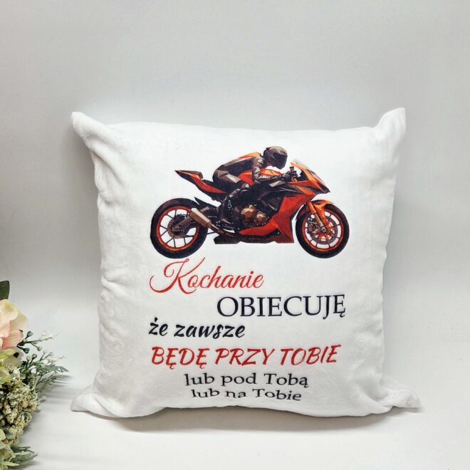 Poduszka Motor Kochanie obiecuję