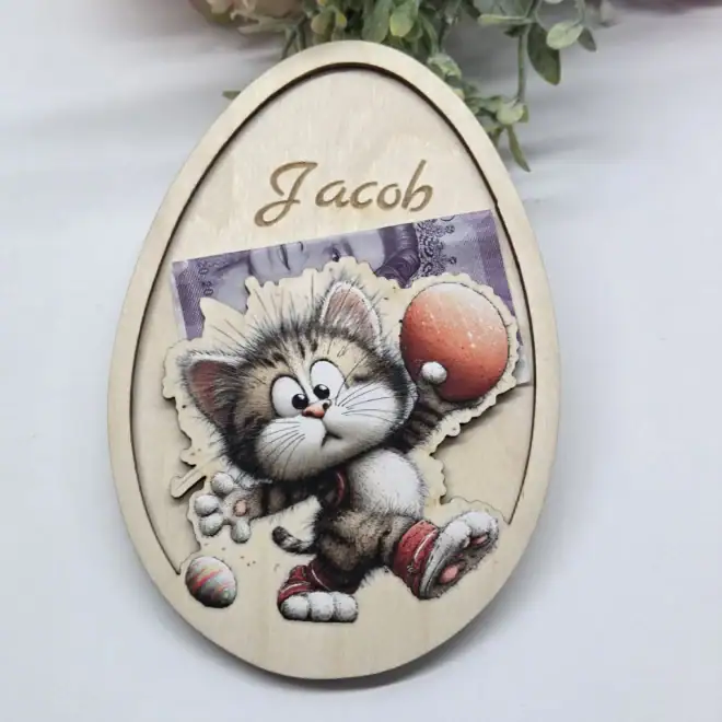 Wielkanocne jajko na pieniądze dla dziecka