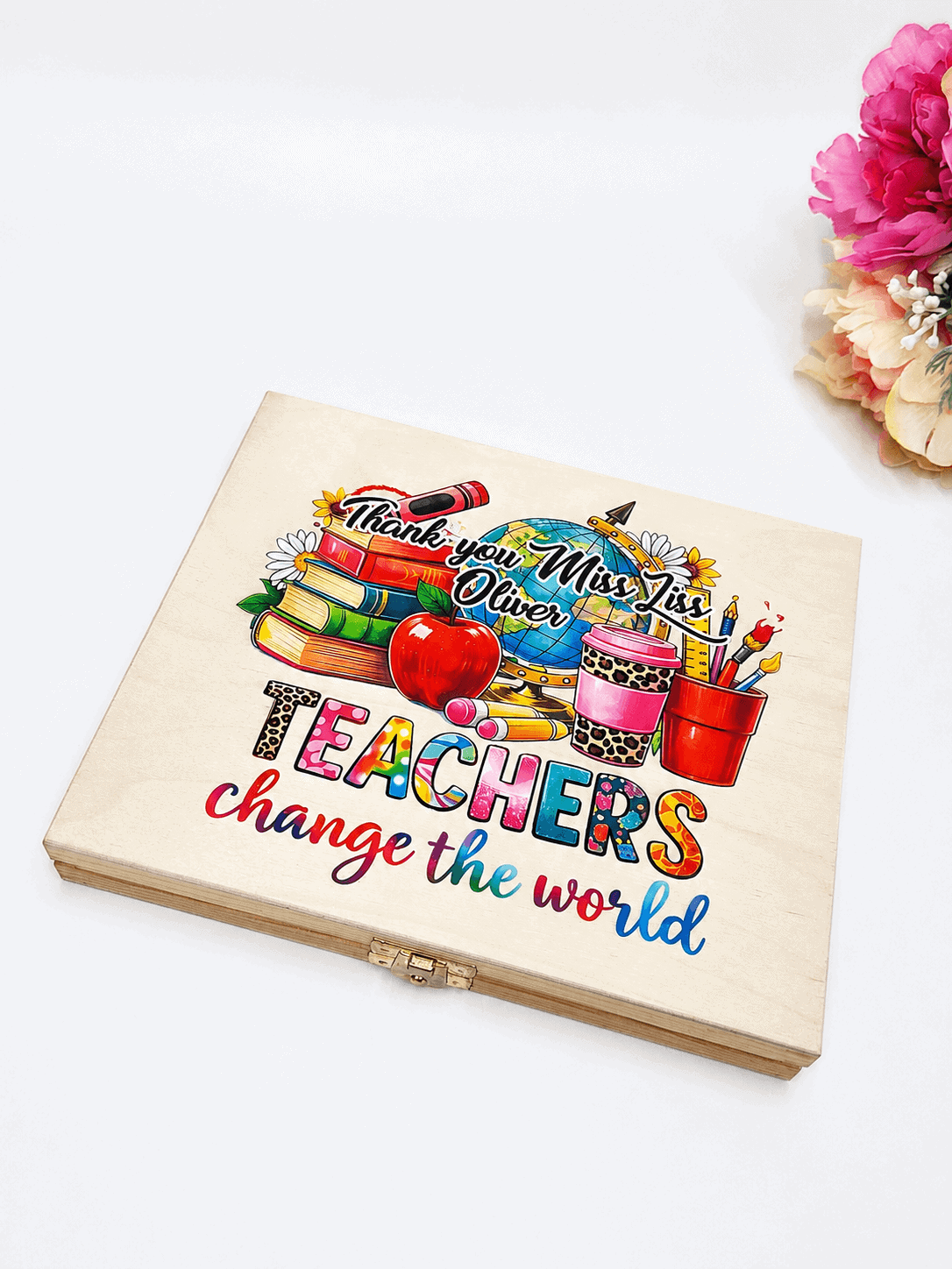 Teachers change the world Pudełko na czekoladki